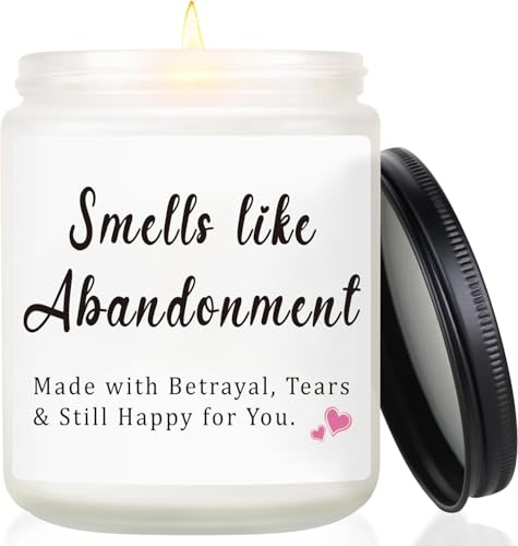 Leaving & Graduation Gifts for Women - Funny Farewell Candle, Christmas Stocking Fillers, Secret Santa, Retirement Birthday Party Favours, Congrats Good Luck New Job for Coworker Work Bestie