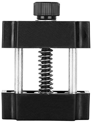 Qcwwy Strumento per la Riparazione dell'orologiaio Strumento per la Morsa dell'orologio Riparazione 'orologio per la 'orologio da Polso per la Morsa Aperta Supporto per Cassa 'orologio (BLACK)