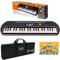 Kit Pianola Tastiera SA 77 (Fondo grigio) con Borsa ffalstaff imbottita con tracolla e E-book Suona la Tastiera