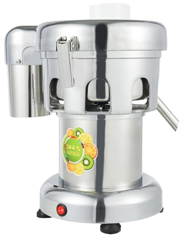 Commercial Juice Extractor Juicer Machine Electric Fruit and Vegetables Juice Maker Stainless Steel Constructed Centrifugal Juice Extractor Juice Press Machine 2800r/min 370W
