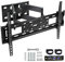 Venton Einstellbare, Neigbare und Schwenkbare TV Wandhalterung- TV Halterung für Gebogene, flache Fernseher und Monitore- VESA 400x600 max (32’’-75’’)- 50 kg max- Fernseher Halterung, Neigen,Schwenken