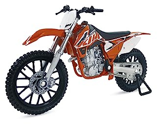 Welly Die Cast Motorcycle Orange KTM 450 SX-F, 1:18 Scale, Collectable Model Motorcycle Dirt Bike