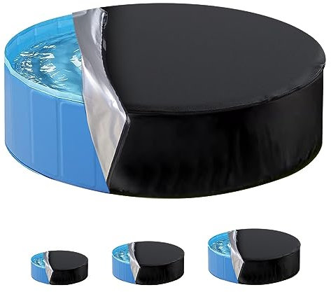 Adiwo Bache Protection Piscine, 120*20cm Oxford Anti-UV Bache Hiver Piscine, Imperméable étanche à la Poussière Couverture De Piscine pour Garder Votre Piscine Propre Convient aux Piscines Extérieures