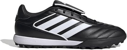 adidas Copa Gloro 2 - Botas de fútbol para hombre - Reboot moderno con parte superior de piel y suela de goma para césped artificial, negro y blanco, 40 EU