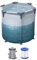 Bestway Lay-Z-SPA Eisbad Glacial Dip, 150 x 90 x 65 cm, 431 Liter, Polar-Shield, TriTech-Material, Filterpumpe, Abdeckplane, Eismuster, Stahlrahmen, GS-Zertifiziert, DEKRA