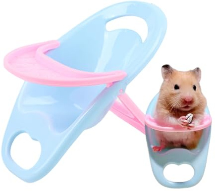 Silla de comedor hámster – Silla de alimentación para animales pequeños, Silla con bandeja | Cavia, Erizo Silla de Comedor para Comer, Equipar, Adorable Mascota Muebles para Conejos, Chinchillas
