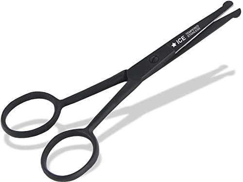 Exklusive Fellschere Pfotenschere Haarschere Hundehaar-Schere in schwarz 10,16 cm 4 Zoll