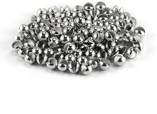 Dr.Fish 100 Pack Tin Split Shot Sinkers, Non Toxic Fishing Weight, Enviornmental Lead-Free Fly Fishing Line Sinkers Freshwater Saltwater Terminal Tackle #B