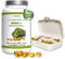 Omega 3 Vegan aus Algenöl 140 Softgel Kapseln | 600 DHA & 300 EPA+ Vitamin E pro Tagesdosis | ca. 3 Monate Vorrat, inklusive Pillenbox | laborgeprüft | hohe Bioverfügbarkeit
