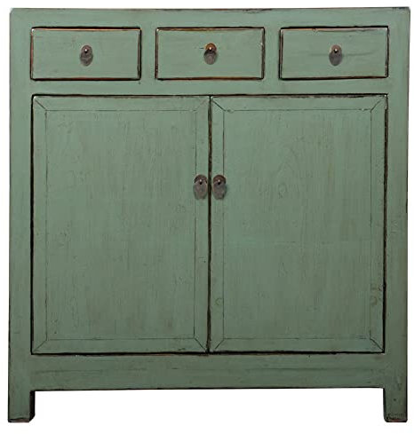 Fine Asianliving Antikes Chinesisches Sideboard Mint Hochglanz B102xT40xH107cm China Chinesische Kommode chinesischer Schränke China Möbel Orientalischer Asiatischer