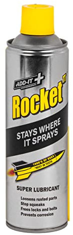 Rocket TT Multi-Purpose Lubricant Spray – 450ml Rust Remover & Anti-Corrosion Maintenance Spray – Penetrating Oil for Seized Bolts, Locks, Tools, Bikes & Garden Equipment – Water-Resistant Coating