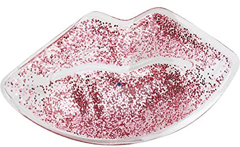 Patch per labbra in gel, riutilizzabile a forma di labbro riduce il gonfiore del gel pack di ghiaccio a prova di perdite e freddo