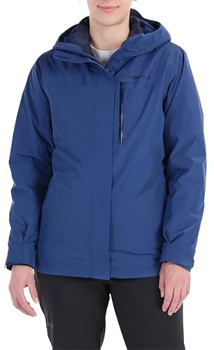 Marmot Women's Ramble Component Jacket, Waterproof Jacket, Lightweight Hooded 3 in 1 Rain Jacket, Windproof Raincoat, Breathable Windbreaker for Running and Hiking, Twilight Blue, M