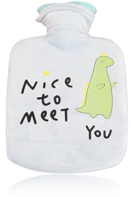 Borsa dell'Acqua Calda, Boule Acqua Calda Comfort Morbida, Bottiglia di Acqua Calda Mano Caldo, Borsa dell'acqua Calda Rimovibile e Lavabile, Adatto a bambini e adulti, Borsa Acqua Calda Peluche