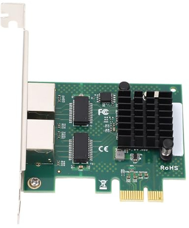 Tarjeta de Red PCIe Gigabit Ethernet BCM5720 de Doble Puerto para PC de Escritorio, Compatible con Ethernet de bajo Consumo con Alta Flexibilidad para Servidores Wins y