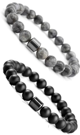 Armband mot ångest, Anti-alkoholarmband, sluta dricka alkoholarmband, alkohol for män och kvinnor lindrar ångest och stress(E+F)