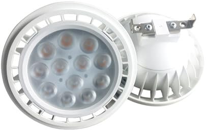 JCKJWL 1PC 3000-6000K Lampadina LED Faretto AR111 Sorgente luminosa LED GU10 G53 Testa 12W 15W Multi-angolo Luce diurna Blub Illuminazione di grandi aree(Warm white 3000K,G53)