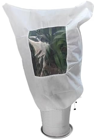 Copertura invernale per piante, copertura antigelo per piante da giardino, protezione antivento con coulisse, per serra da giardino, aiuole, cespugli, rose, alberi, palme, agrumi, fico