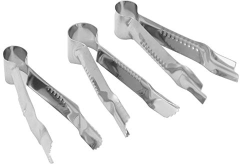 3PCS Pastry Tweezers Tongs, Stainless Steel Cake Crimper Cake Making Decorating Clamp Mould DIY Baking Crimper Tool Cookie Maker Dough Scraper Press for Decorating Pie Crusts, Sealing Cookies