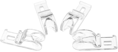 Holibanna Ganchos de Fijación para Cortinas Enrollables 4 Piezas, Clips Transparentes para Cadena de Cuentas, Accesorio Seguro para Persianas, Retenedores para Tiradores y Sujeción