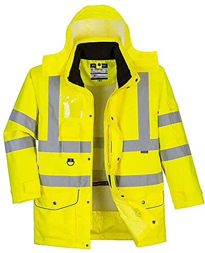 Portwest Hi-Vis 7-in-1 Jacket - Color: Yellow - Talla: 6XL