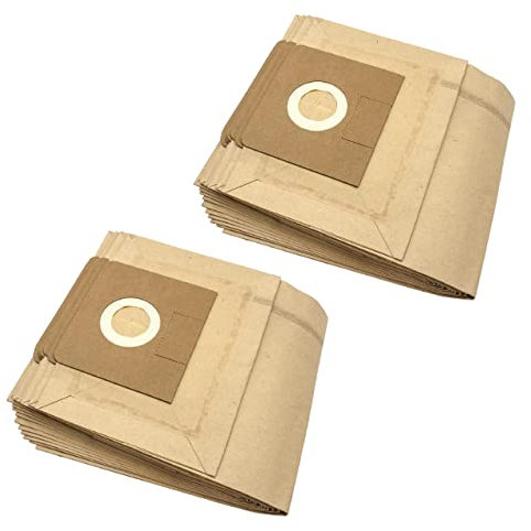 vhbw 20x Staubsaugerbeutel kompatibel mit Kärcher NTZ 361 Eco/TE, WD 4.000 - WD 4.999, WD 5.000 - WD 5.999, Xpert NT 360 Staubsauger - Papier, braun