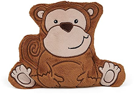 GRÜNSPECHT Wärmezoo Affe, Traubenkern-Wärmekissen mit waschbarem Bezug für Kinder, wärmendes Kuscheltier bei Bauchschmerzen & Erkältung (375-V1)