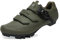 FOTGOAT Herren MTB Schuhe Damen, Fahrradschuhe Mountainbike Schuhe kompatibel mit SPD 2 Schrauben mit Cleats, Unisex Radsportschuhe Draussen Grün Size EU43