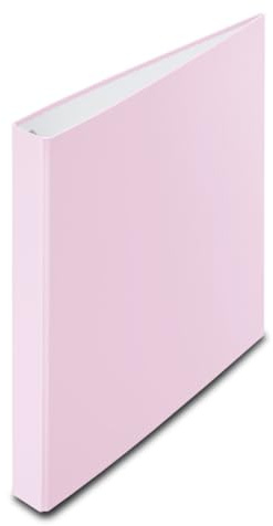 Hama Ordner A4 (39mm Rückenbreite, Ringbuch, Ringordner A4 4 Ringe, Organizer, Aktenordner, Schnellhefter mit Ring, Ringbuchordner für Portfolio, Schule, Büro, Dokumente, Fotos etc.) Pappe rosa
