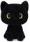 Yamepuia Schwarze Katze PlüSchtier,22CM Kawaii Katze Kuscheltier,Niedliche Cartoon Schwarze Katzen Kuscheltier Geschenke füR Kinder Jungen & MäDchen