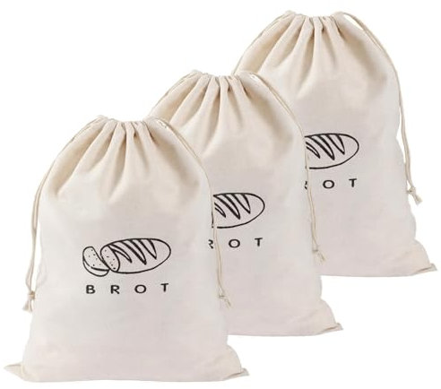 FCSNJH Sacchetto per il pane, in lino, per il pane, per il pane, per il pane, per il pane, per il pane, per il pane, per conservare il pane, per il pane