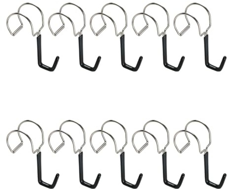 MY MIRONEY 10PCS Over Rod Hook, Fits 0.91-1.02 Diameter Rod