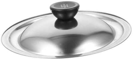 AUTSUPPL Stainless Steel Lid 22Cm Universal Cover for Seasoning Pots Oil Pots and Cookware Replacement Lid with Knob