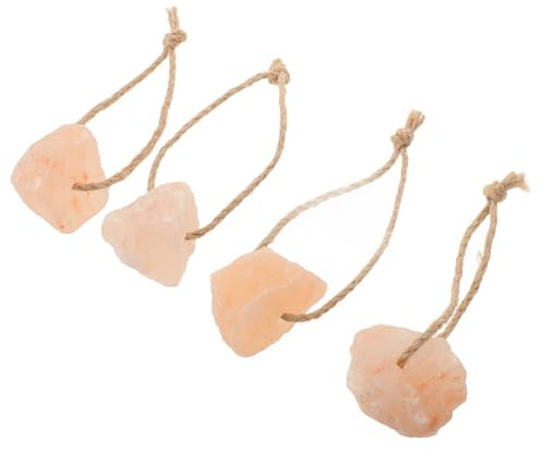 DECHOUS Blocco di Sale da Leccare per Cavalli e Bestiame Naturale, Minerale Multianimale 4 Pezzi, Resistente alle Intemperie, Integratore Minerale per Cavalli, Bovini, Cervi e Capre