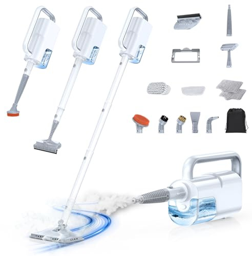 10-in-1 Dampfreiniger mit abnehmbarem Handgerät,Handdampfreiniger Zubehör