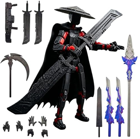 MLPKOI T13 Figura de Acción Impreso en 3D, Figuras Articuladas, T13 Action Figure (Ensamblaje Completado), Multiarticulación Modelo, Decoraciones de Escritorio para Juguetes de Amantes de Los Juegos
