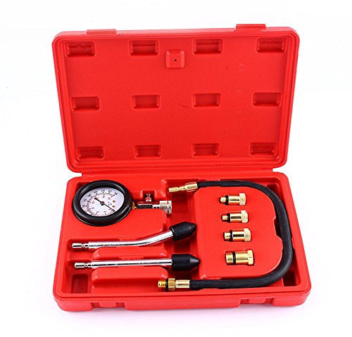 Zylinderdruckmesser, Yosoo inmotor-Kompressionstester Prüfgerät-Kit Auto Motorrad Garage Werkzeuge Koffer für Kompressionsmarinetester Zylinderdruckmesser Zylinderkompressionsmesser Kompression