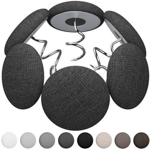 12 Colors Fabric Covered Button Twist Pins Dust Ruffle Pins- for Sofa，Upholstery，Armchair Caddies, Armrest Covers,Bed Skirts, Slipcovers, Headliners (12, Dark Grey)