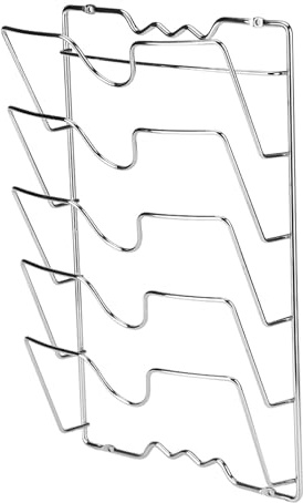 Soportes Para Tapas De Ollas Para Cocina, Estante Organizador De Tapas De Ollas, Estante De Tapa Montado En La Pared Para Gabinete De Cocina, Puerta De Pared, Cubiertas Para Sartenes, Estante Montado