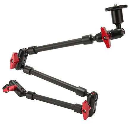 31-Zoll-Magic-Arm, Beweglicher Magic-Reibungsarm Verstellbar, Magic-Arm für Kamerahalterung mit 1/4-Zoll-3/8-Zoll-Gewindeschraube, Kann um 360 Grad Gedreht Werden