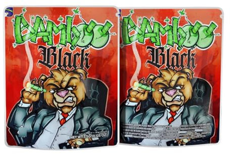 Confezione da 50 sacchetti in Mylar da 3,5 g, sacchetti richiudibili a prova di odore, sacchetti di plastica sigillabili a prova di odore, sacchetti per imballaggio a chiusura lampo, sacchetti di