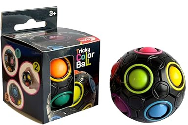 noris Tricky Color Ball - Jeu d'adresse coloré pour Enfants à partir de 3 Ans - Jeu de motricité pour favoriser la Concentration et la Coordination - Jeu de Boules coloré pour garçons et Filles