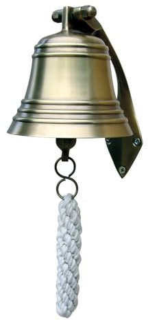 Schiffsglocke zur Maritimen Wanddekoration Messing brüniert