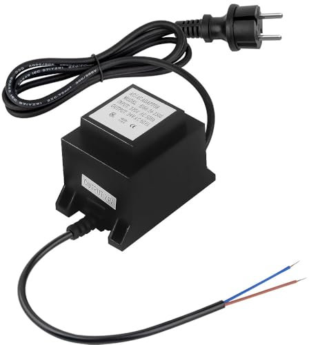 Vmxlso LED Trafo 24V Netzteil, AC/AC 50w Netzteil 24V, Außen Steckernetzteil Transformator IP68, LED Trafo 24V mit Stecker, 24 Volt Netzteil für Led-Beleuchtung, Teichpumpen