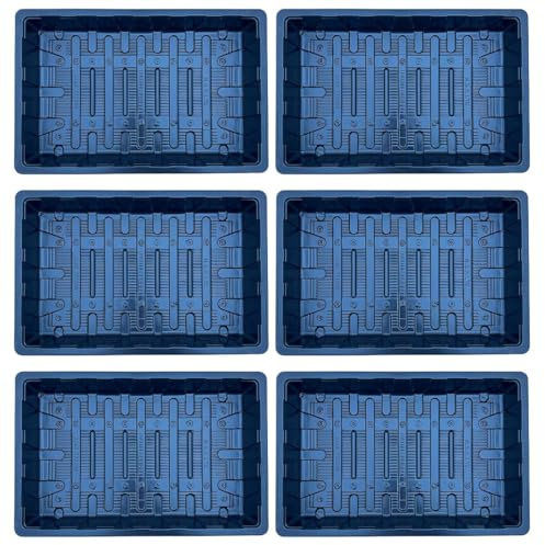 Bramley & Sage Full-Size Heavyweight Seed Trays Without Holes (Set of 6)