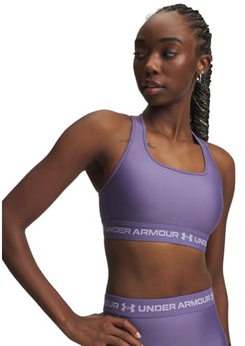 Under Armour Crossback Mid Bra - Viola Luxe / / Viola Crest - MD
