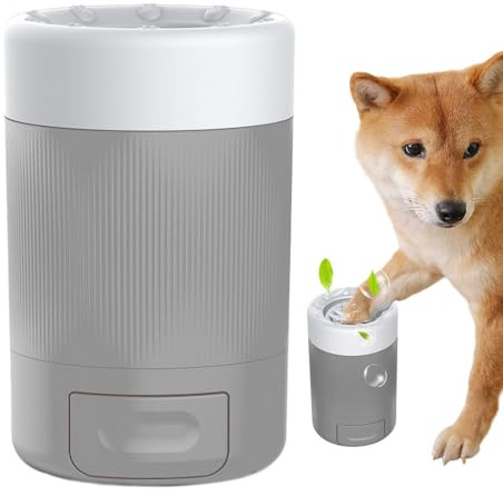Limpiador Automático De Patas De Perro, Taza Portátil Para Lavar Pies De Mascotas, Limpiador De Patas De Perro Giratorio De 360° Con Cepillo Suave, Masajeador Multiusos Para Mascotas Para Viajes