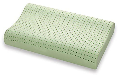 Marcapiuma - Cuscino in Memory BIO GREEN Naturale con erbe officinali Doppia Onda - Guanciale Memory Bio con fodera 100% Cotone DISPOSITIVO MEDICO CE Detrazione 19% Ortopedico Antiacaro Made in Italy