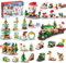 Adventskalender 2024 Kinder Bauspielzeug, 24 Tage Überraschung Weihnachts Countdown Adventskalender, Vorweihnachtsgeschenk für Jungen & Mädchen ab 6 Jahren(1123 Teile 28 Modelle 6 in 1)