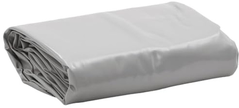 vidaXL Bâche, Couverture de Toit avec Oeillets Métalliques, Bâche de Protection Résistante aux UV Jardin Extérieur, Gris 5x8 m 650 g/m²